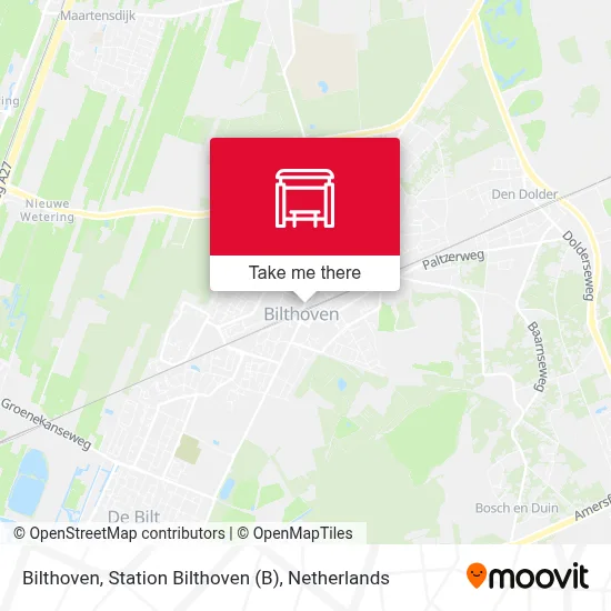 Bilthoven, Station Bilthoven map