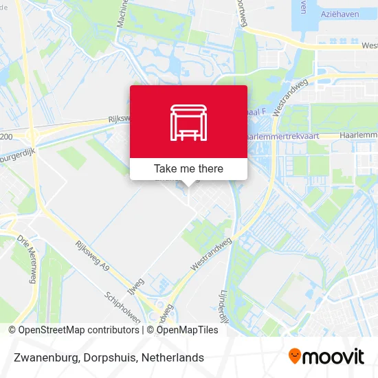 Zwanenburg, Dorpshuis map