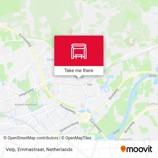 Velp, Emmastraat Karte