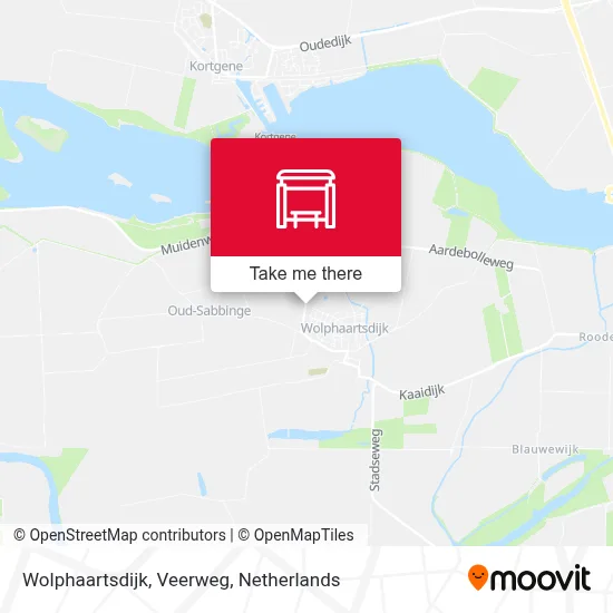 Wolphaartsdijk, Veerweg map