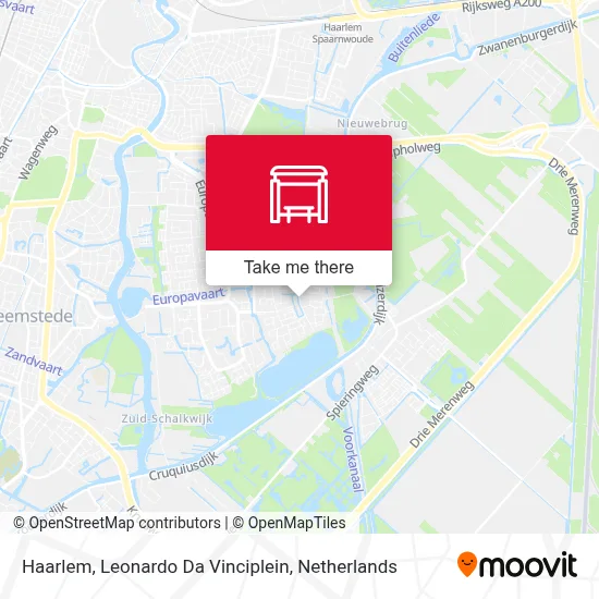 Haarlem, Leonardo Da Vinciplein map