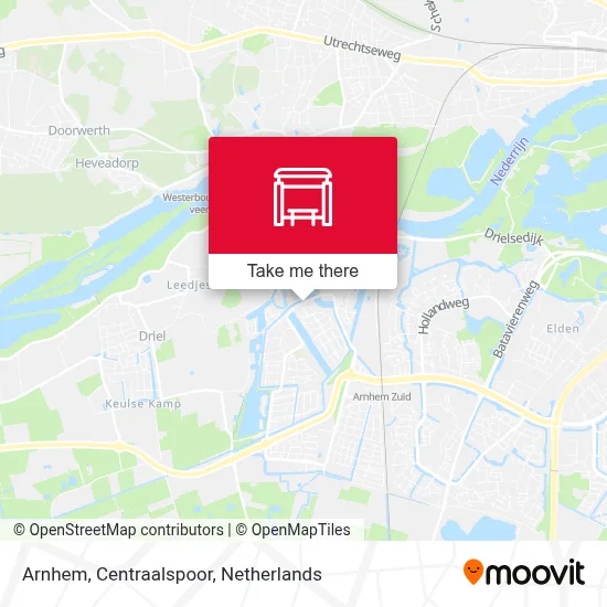 Arnhem, Centraalspoor map