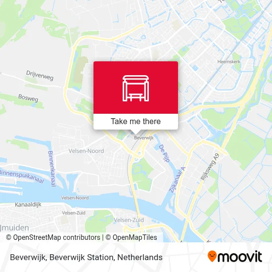 Beverwijk, Beverwijk Station map