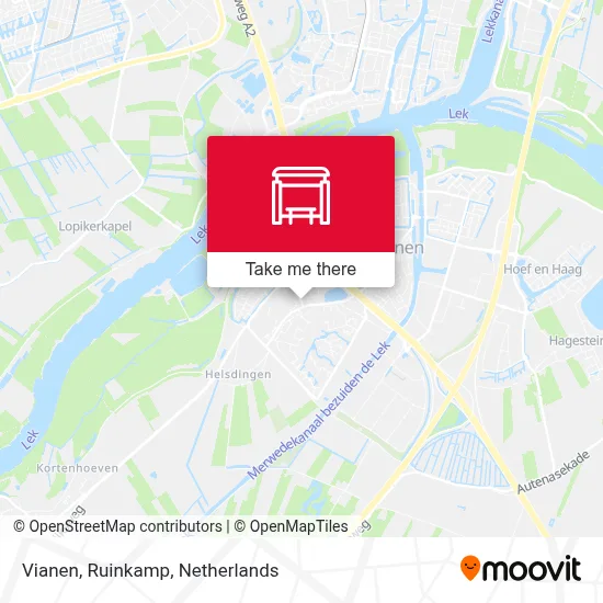 Vianen, Ruinkamp Karte