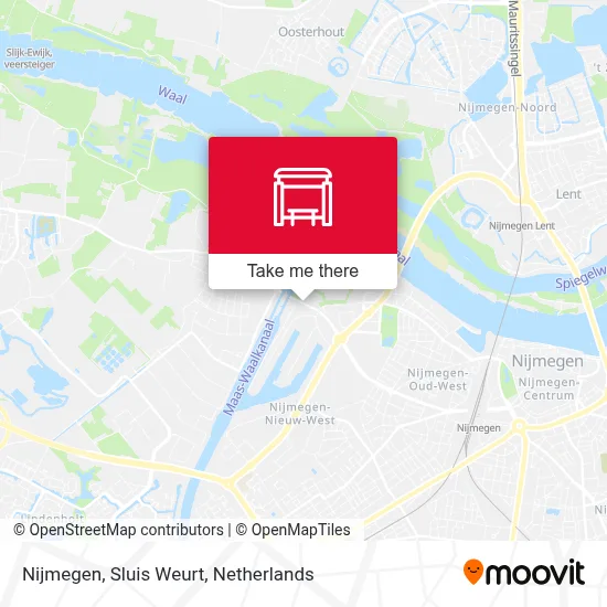Nijmegen, Sluis Weurt map