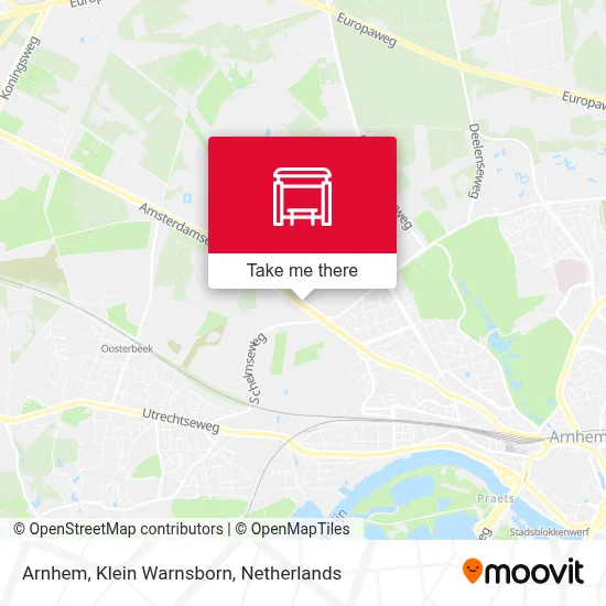 Arnhem, Klein Warnsborn map