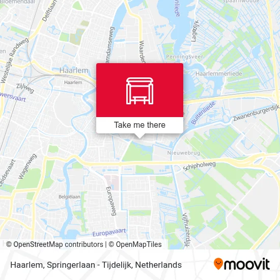 Haarlem, Springerlaan - Tijdelijk map