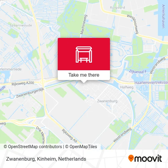 Zwanenburg, Kinheim Karte