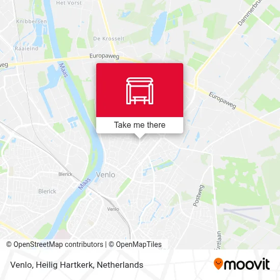 Venlo, Heilig Hartkerk Karte