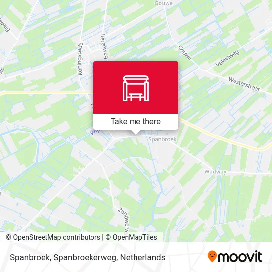 Spanbroek, Spanbroekerweg map