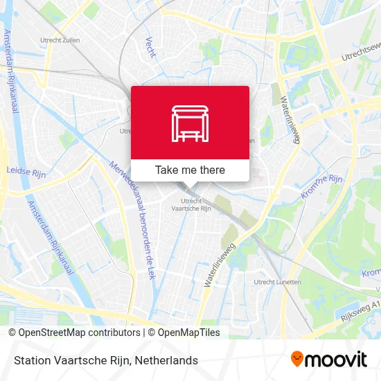 Station Vaartsche Rijn Karte