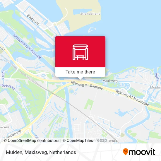 Muiden, Maxisweg Karte