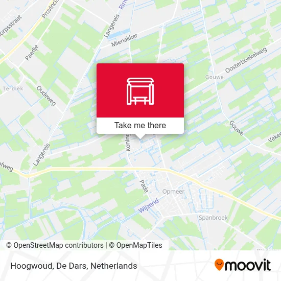 Hoogwoud, De Dars map