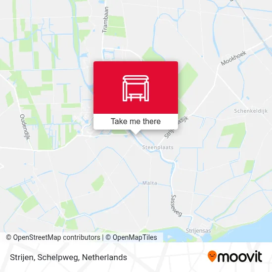 Strijen, Schelpweg Karte