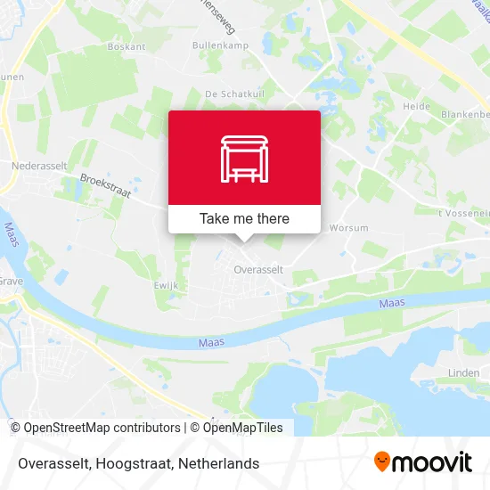 Overasselt, Hoogstraat map