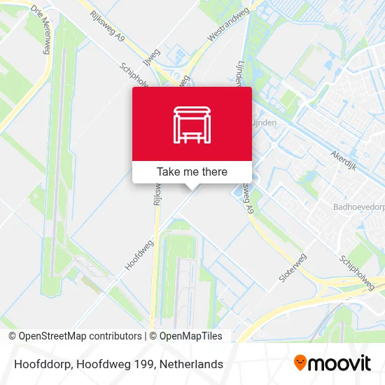 Hoofddorp, Hoofdweg 199 Karte