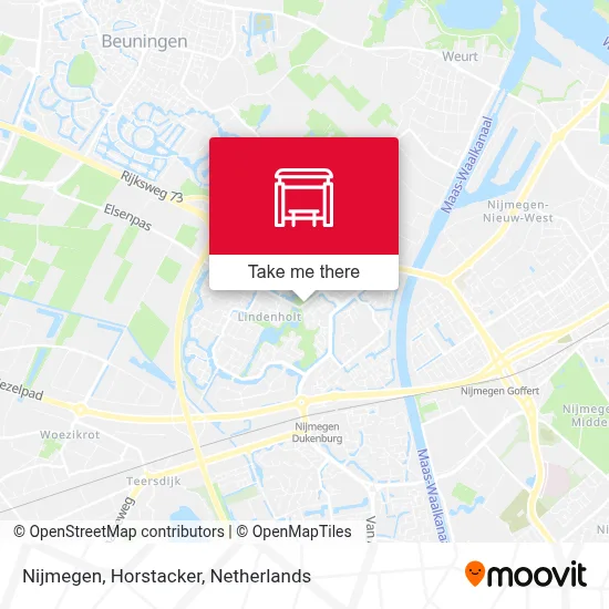 Nijmegen, Horstacker Karte