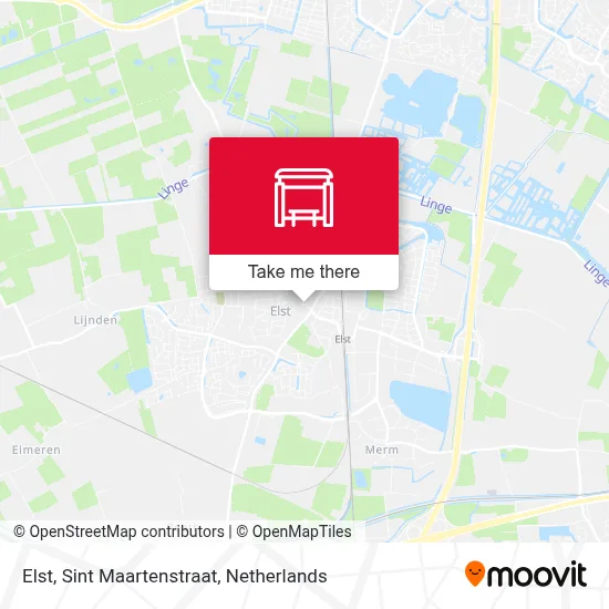Elst, Sint Maartenstraat map