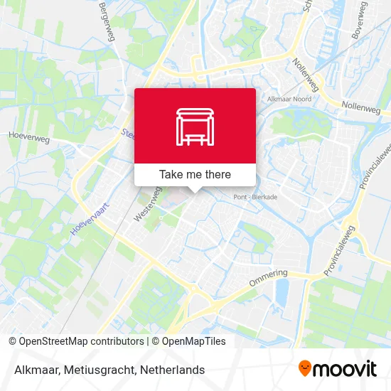Alkmaar, Metiusgracht map