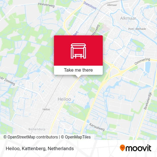 Heiloo, Kattenberg Karte