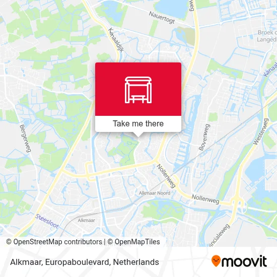 Alkmaar, Europaboulevard map