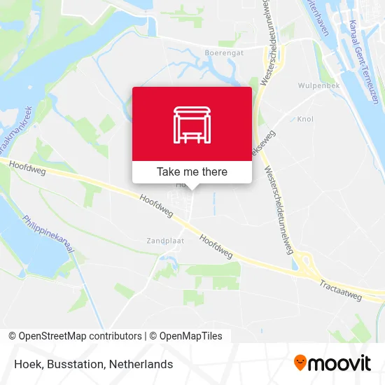Hoek, Busstation Karte
