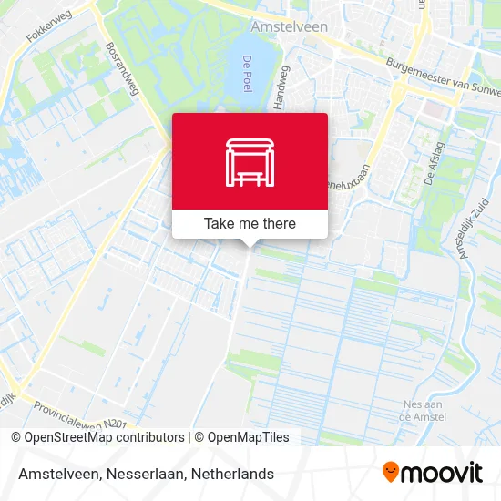 Amstelveen, Nesserlaan map