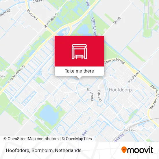 Hoofddorp, Bornholm Karte