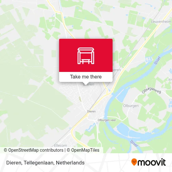 Dieren, Tellegenlaan map