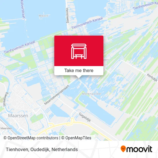 Tienhoven, Oudedijk Karte