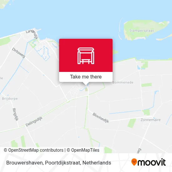 Brouwershaven, Poortdijkstraat map