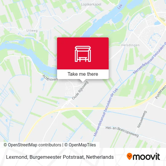 Lexmond, Burgemeester Potstraat Karte