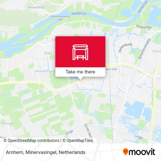 Arnhem, Minervasingel Karte