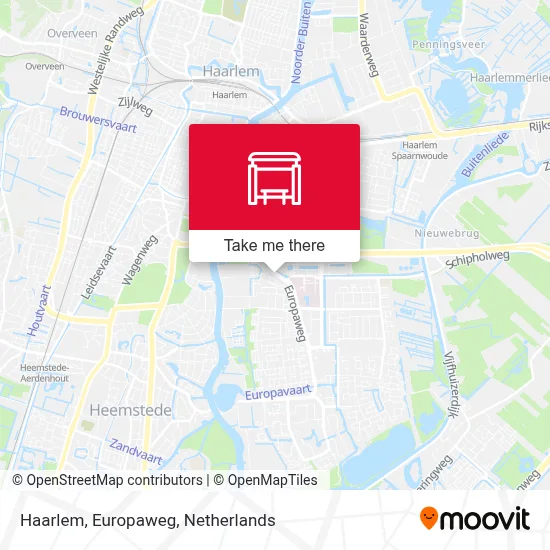 Haarlem, Europaweg map