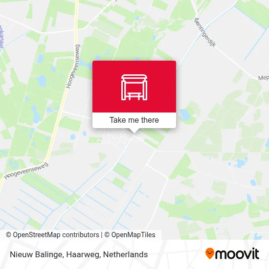 Nieuw Balinge, Haarweg map
