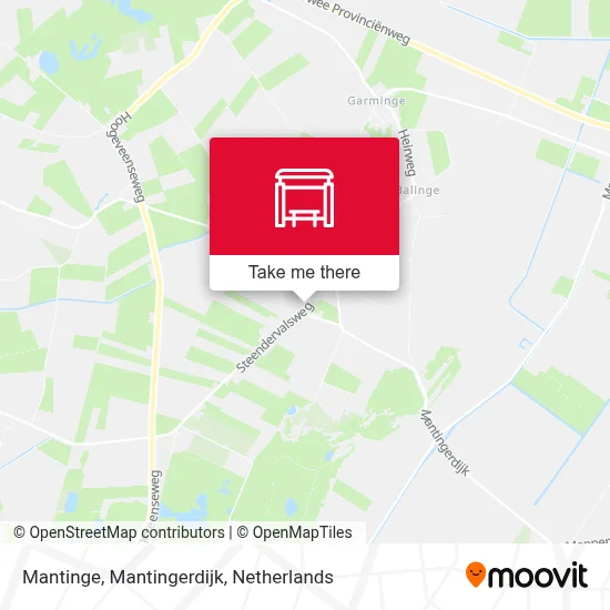 Mantinge, Mantingerdijk map