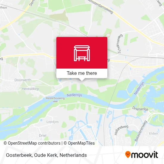 Oosterbeek, Oude Kerk Karte