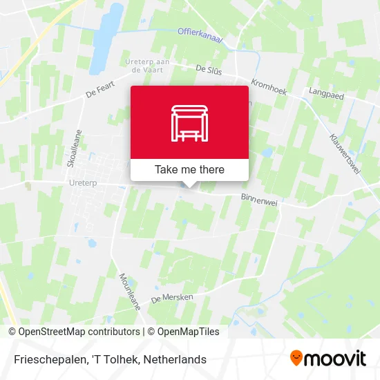 Frieschepalen, 'T Tolhek map