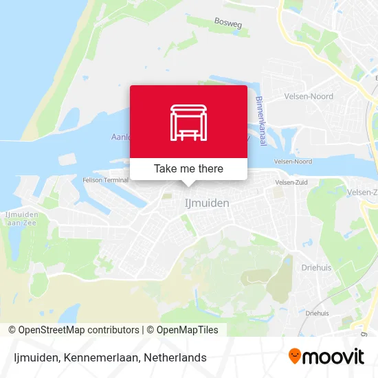 Ijmuiden, Kennemerlaan map