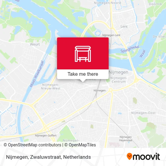 Nijmegen, Zwaluwstraat Karte