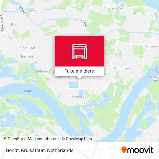 Gendt, Kruisstraat Karte