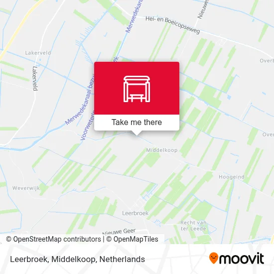 Leerbroek, Middelkoop Karte