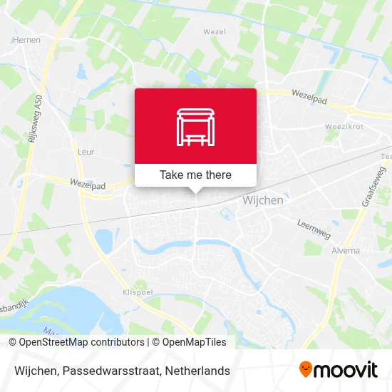 Wijchen, Passedwarsstraat map