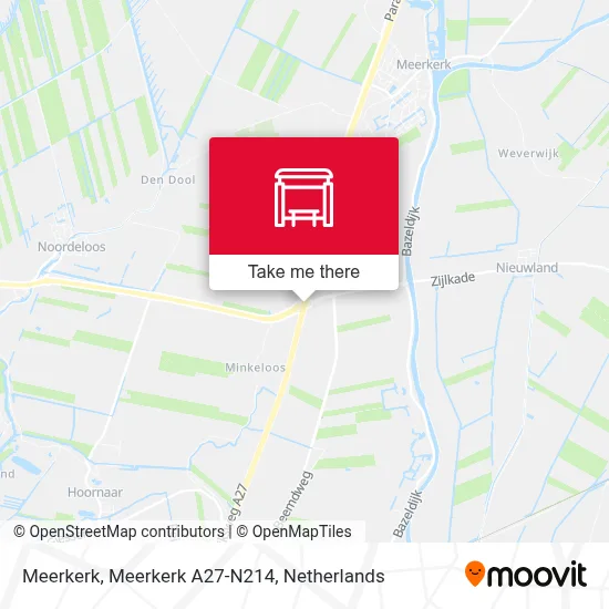 Meerkerk, Meerkerk A27-N214 map