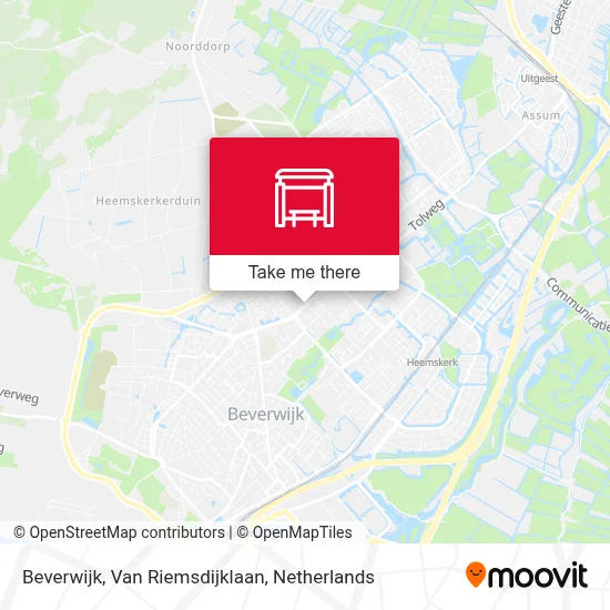 Beverwijk, Van Riemsdijklaan map