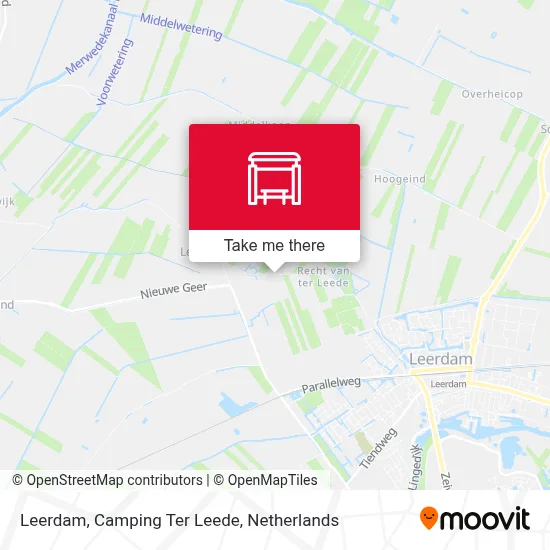 Leerdam, Camping Ter Leede map