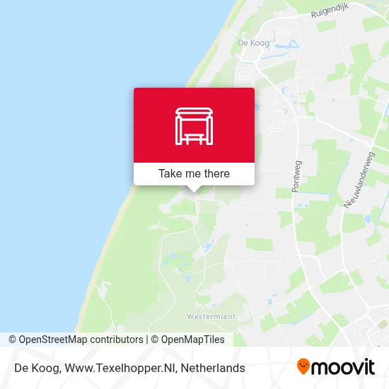 De Koog, Www.Texelhopper.Nl map