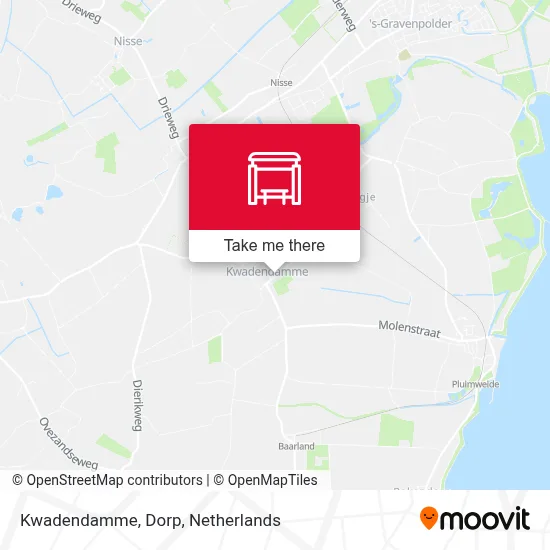 Kwadendamme, Dorp map