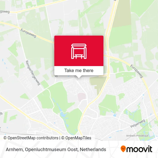 Arnhem, Openluchtmuseum Oost map
