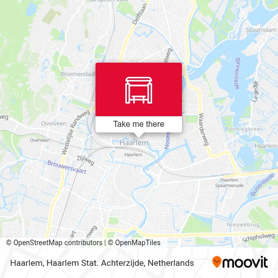 Haarlem, Haarlem Stat. Achterzijde map
